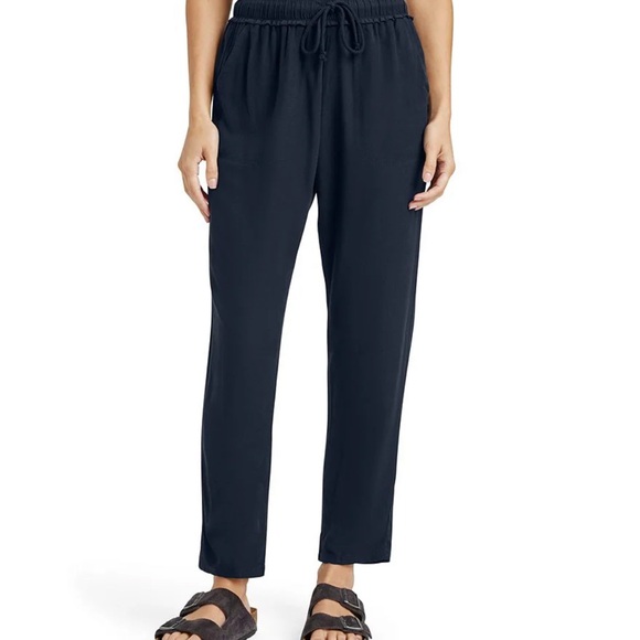 Splendid Navy Naomi Pull-On Straight Leg Pants - Picture 1 of 8